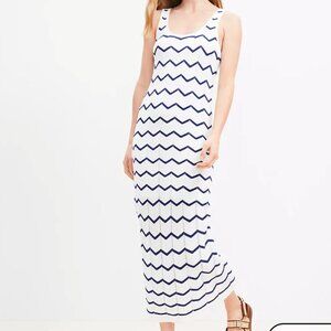 Chevron Open Stitch Sweater Dress